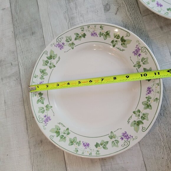 Gibson Everyday English Ivy 11" Ceramic Plates Set Of 2 - Picture 6 of 6
